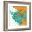 Aqua Fish-Irena Orlov-Framed Art Print