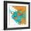 Aqua Fish-Irena Orlov-Framed Art Print