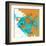 Aqua Fish-Irena Orlov-Framed Art Print