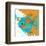 Aqua Fish-Irena Orlov-Framed Art Print