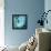 Aqua Floral II-James Burghardt-Framed Stretched Canvas displayed on a wall