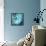 Aqua Floral II-James Burghardt-Framed Stretched Canvas displayed on a wall