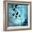 Aqua Floral II-James Burghardt-Framed Art Print