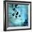 Aqua Floral II-James Burghardt-Framed Art Print