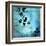 Aqua Floral II-James Burghardt-Framed Art Print