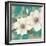 Aqua Floral II-Tc Chiu-Framed Art Print