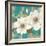 Aqua Floral II-Tc Chiu-Framed Art Print