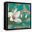 Aqua Floral II-TC Chiu-Framed Stretched Canvas