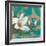 Aqua Floral II-TC Chiu-Framed Art Print