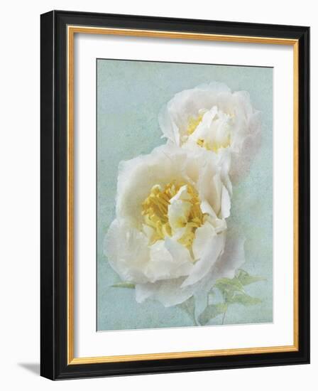 Aqua Floral III-Amy Melious-Framed Art Print