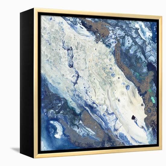 Aqua Flow I-Rikki Drotar-Framed Premier Image Canvas