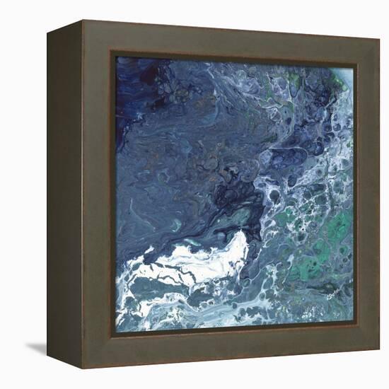 Aqua Flow III-Rikki Drotar-Framed Premier Image Canvas