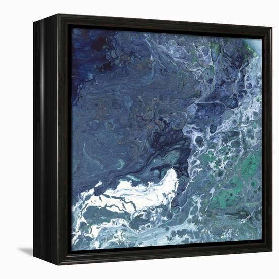 Aqua Flow III-Rikki Drotar-Framed Premier Image Canvas