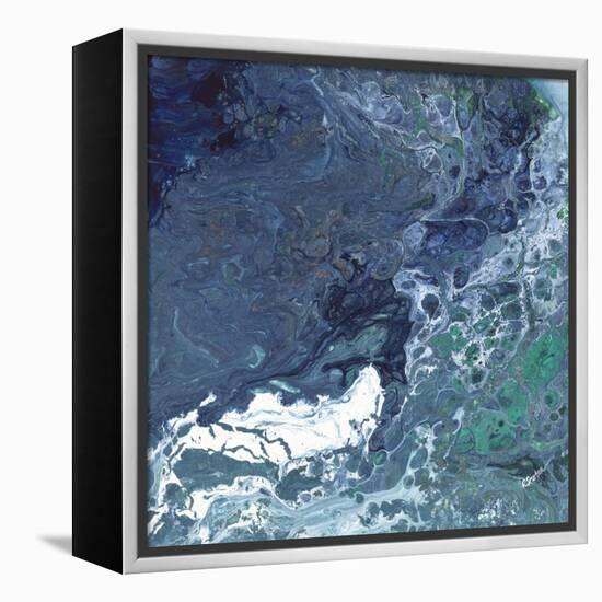 Aqua Flow III-Rikki Drotar-Framed Premier Image Canvas