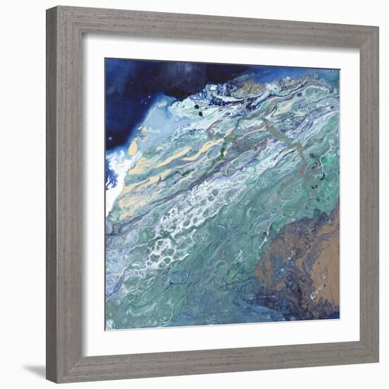 Aqua Flow IV-Rikki Drotar-Framed Giclee Print