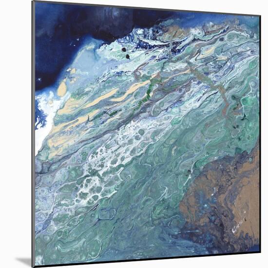 Aqua Flow IV-Rikki Drotar-Mounted Giclee Print