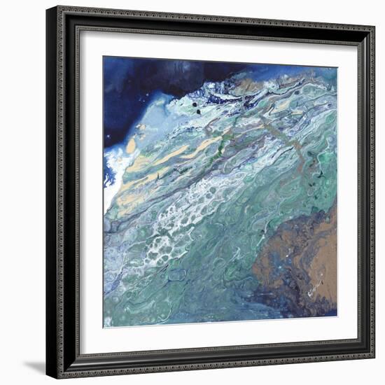 Aqua Flow IV-Rikki Drotar-Framed Giclee Print