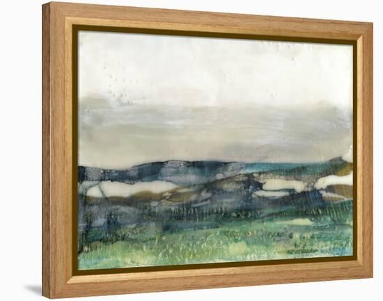 Aqua Hills I-Jennifer Goldberger-Framed Stretched Canvas