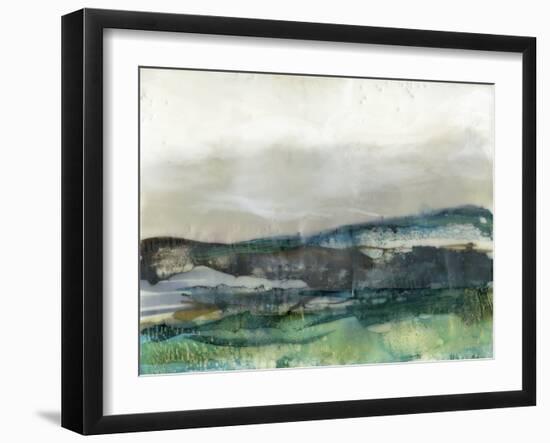 Aqua Hills II-Jennifer Goldberger-Framed Art Print