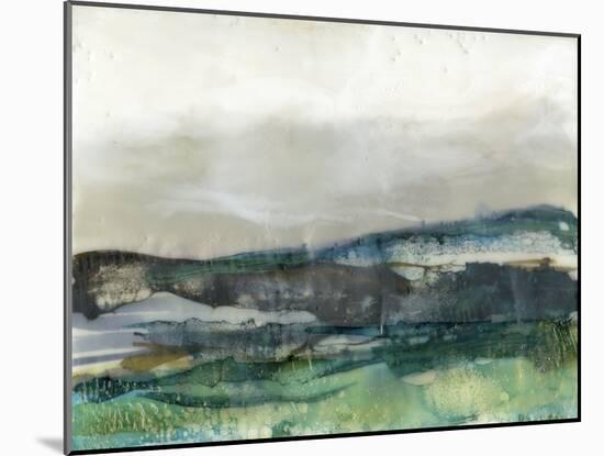 Aqua Hills II-Jennifer Goldberger-Mounted Art Print