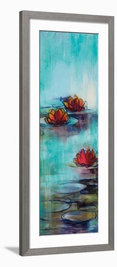 Aqua Lotus II-Karen Lorena Parker-Framed Art Print