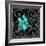 Aqua Lovebirds-Mindy Sommers-Framed Giclee Print