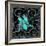 Aqua Lovebirds-Mindy Sommers-Framed Giclee Print