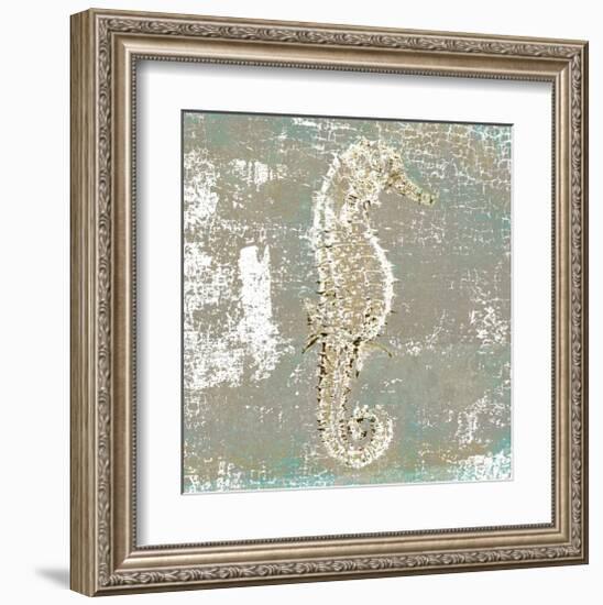 Aqua Marine V-null-Framed Art Print