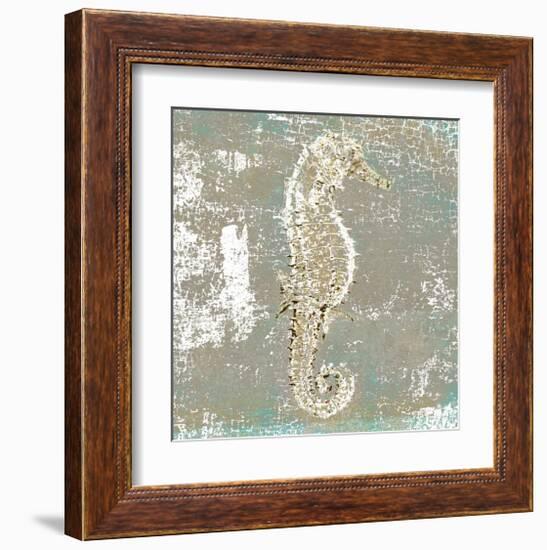 Aqua Marine V-null-Framed Art Print