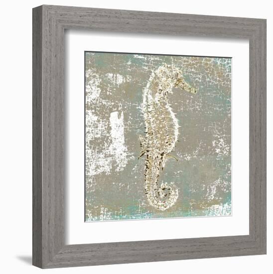 Aqua Marine V-null-Framed Art Print