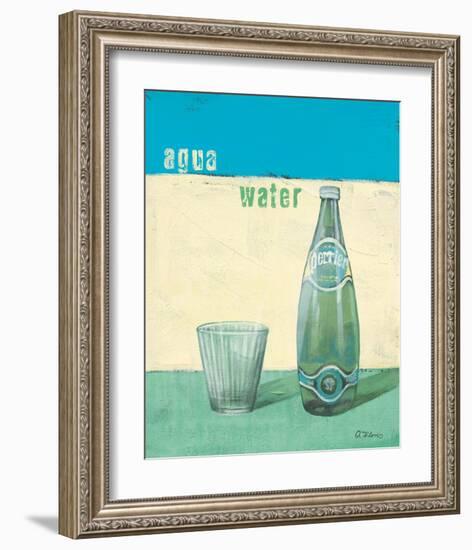 Aqua Minerale-Anna Flores-Framed Art Print