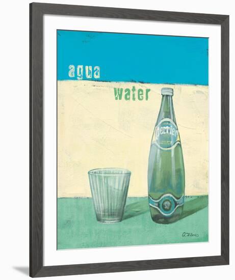 Aqua Minerale-Anna Flores-Framed Art Print