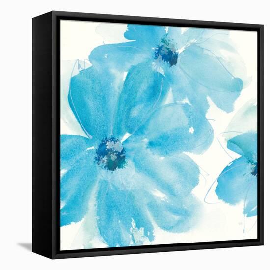 Aqua Mint Clematis I-Chris Paschke-Framed Stretched Canvas