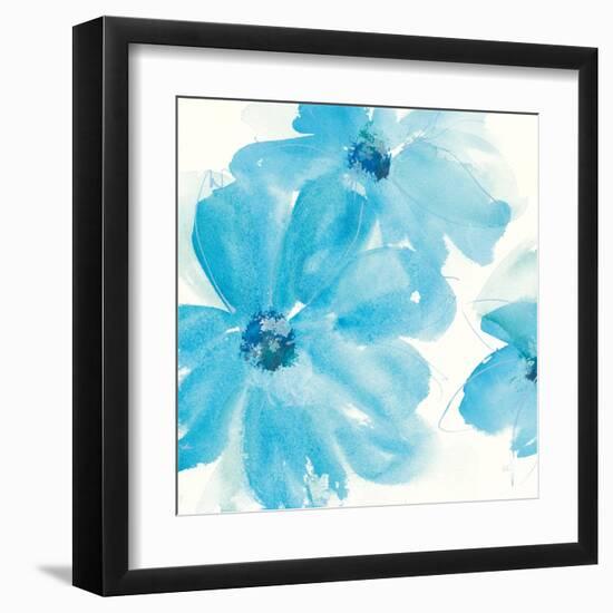 Aqua Mint Clematis I-Chris Paschke-Framed Art Print