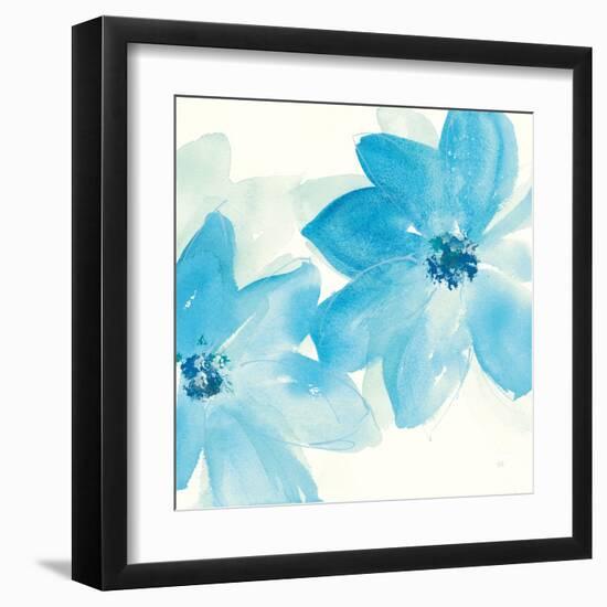 Aqua Mint Clematis II-Chris Paschke-Framed Art Print