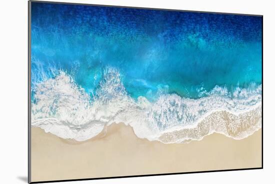 Aqua Ocean Waves From Above-Maggie Olsen-Mounted Art Print