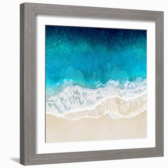 Aqua Ocean Waves II-Maggie Olsen-Framed Art Print