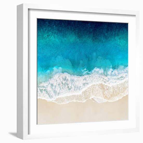 Aqua Ocean Waves II-Maggie Olsen-Framed Art Print