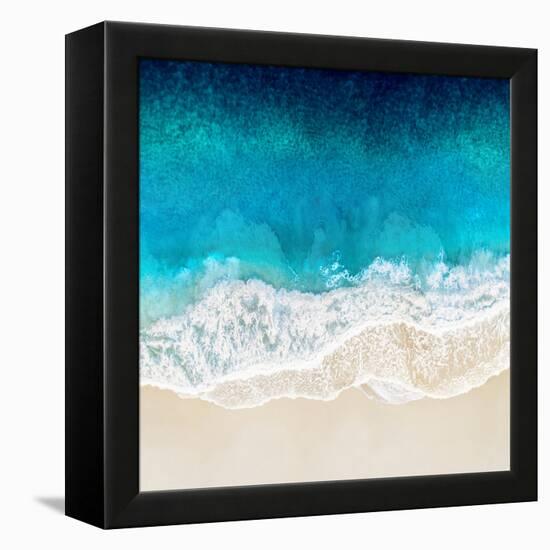 Aqua Ocean Waves II-Maggie Olsen-Framed Stretched Canvas