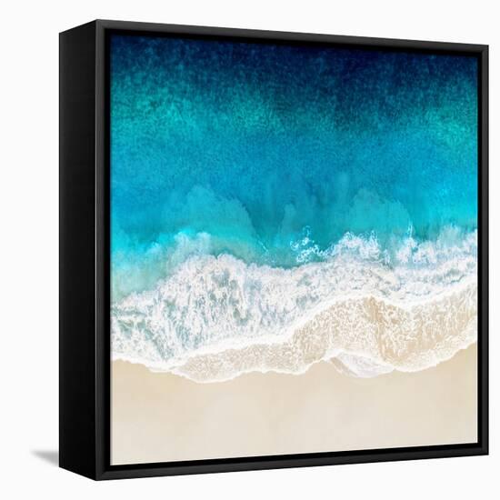 Aqua Ocean Waves II-Maggie Olsen-Framed Stretched Canvas