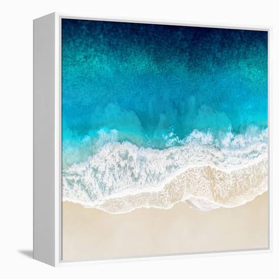 Aqua Ocean Waves II-Maggie Olsen-Framed Stretched Canvas