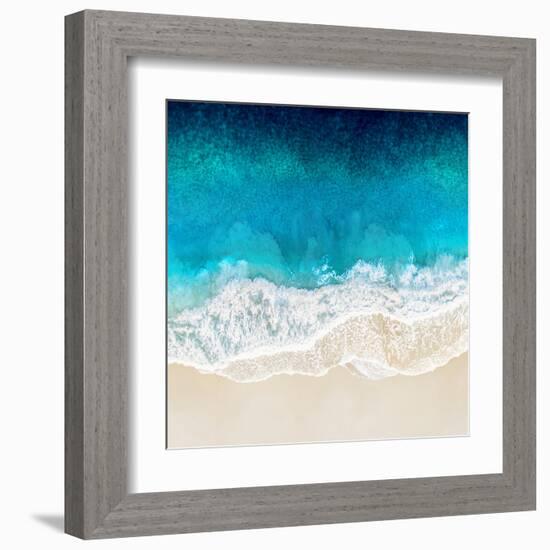 Aqua Ocean Waves II-Maggie Olsen-Framed Art Print