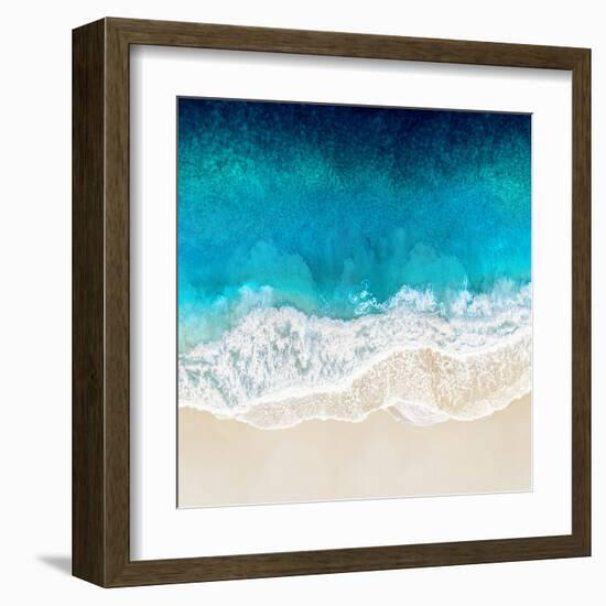 Aqua Ocean Waves II-Maggie Olsen-Framed Art Print