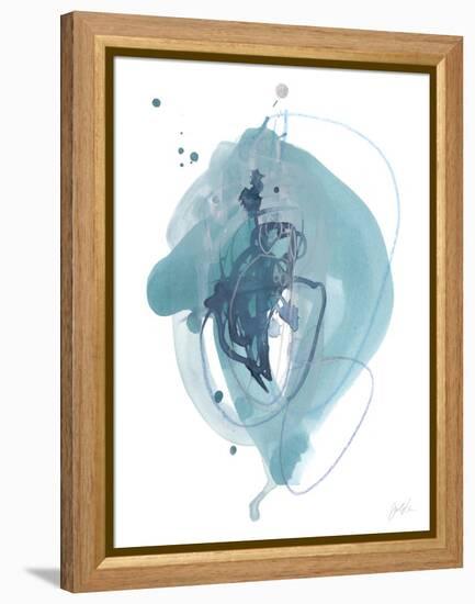 Aqua Orbit I-null-Framed Stretched Canvas
