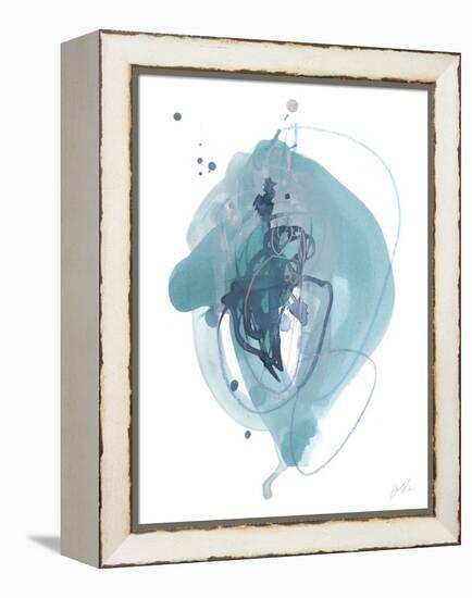 Aqua Orbit I-null-Framed Stretched Canvas