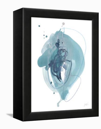 Aqua Orbit I-null-Framed Stretched Canvas