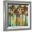 Aqua Palms I-John Seba-Framed Art Print