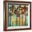 Aqua Palms I-John Seba-Framed Art Print