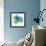 Aqua Petals-Jan Weiss-Framed Art Print displayed on a wall