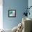 Aqua Platinum Petals I-J.P. Prior-Framed Stretched Canvas displayed on a wall